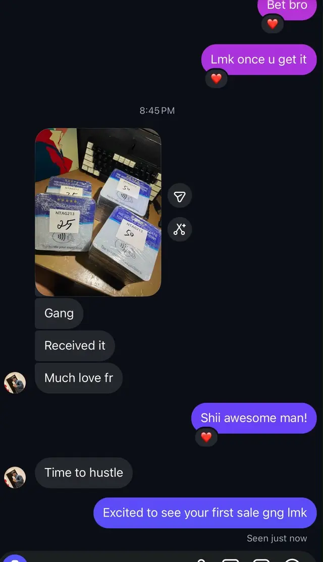 Buyer conversation screenshot 1